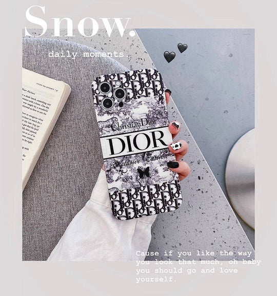 Dior Design Phone Case - Stylish Cover for iPhone Series