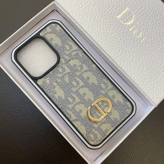 Sophisticated Lady Dior iPhone Case in premium leather with card holder