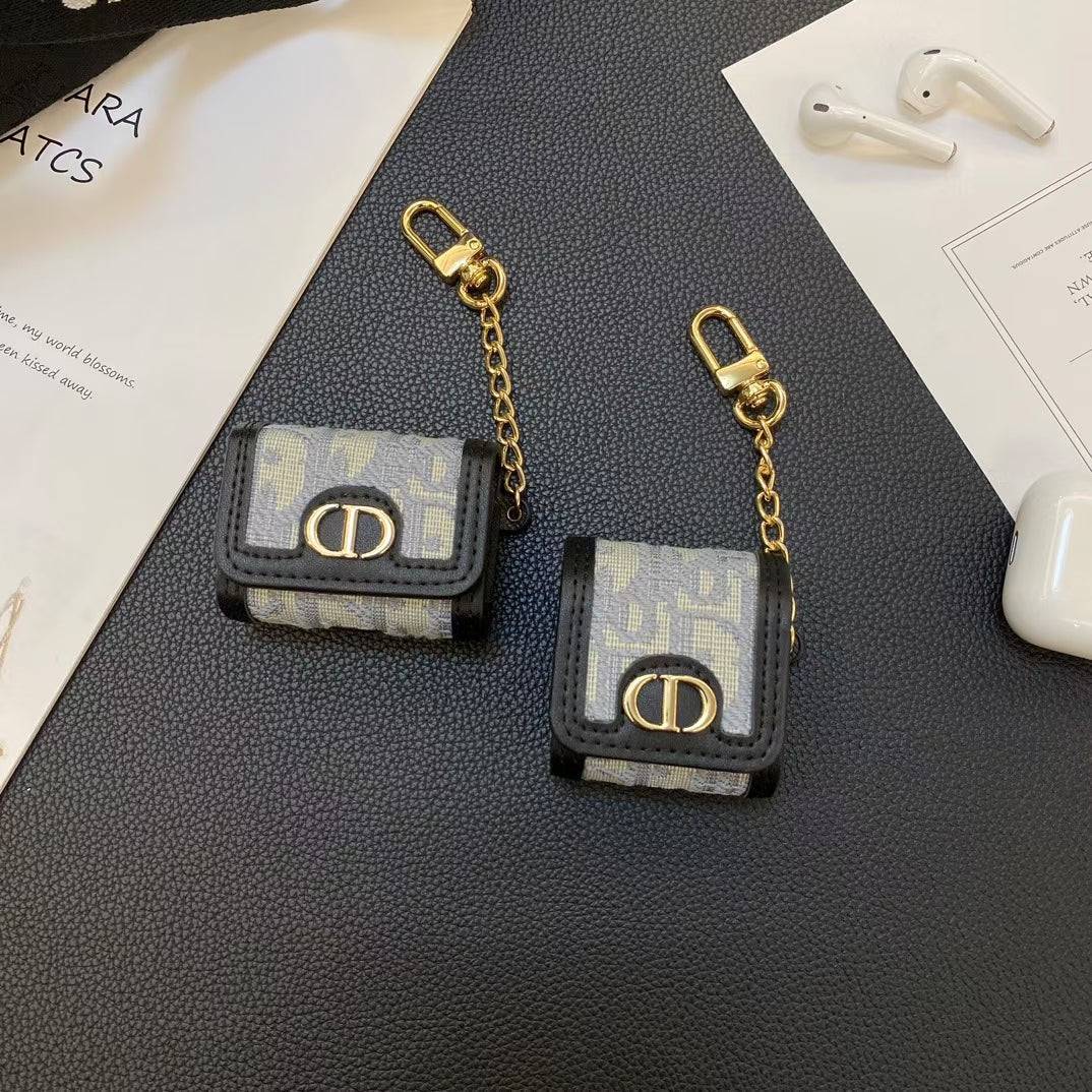 Luxury AirPods accessory by Dior with detachable stylish chain