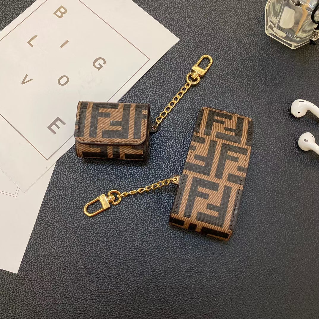 Elegant Fendi AirPods cover with designer detailing