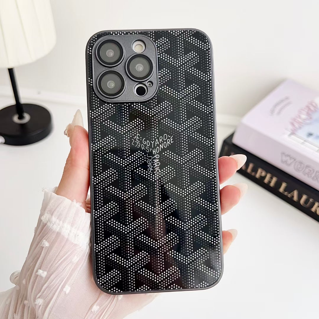 Stylish Goyard iPhone Cover with Easy Access Design