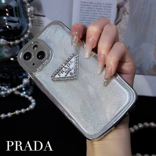 Premium Prada Lady iPhone Case in beige