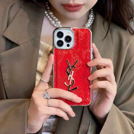 Elegant YSL Lady iPhone Case with iconic logo