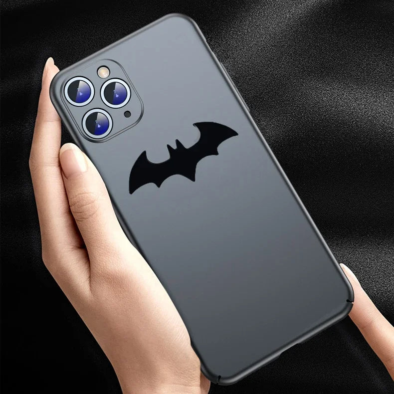 Back view of the Batman Matte Case for iPhone with a matte finish