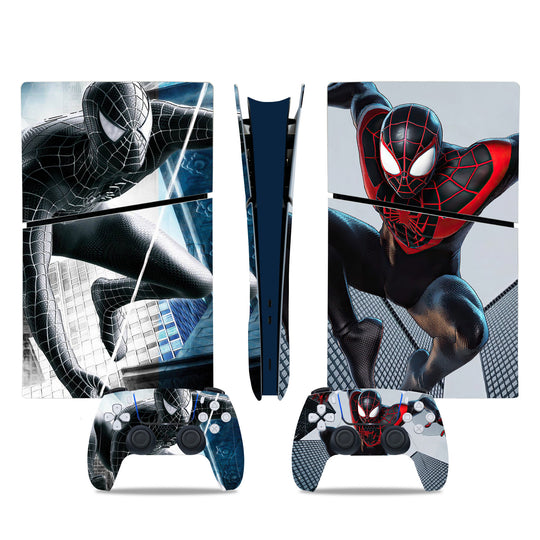 Spider-Man-Themed Console Skin for PlayStation 5 Digital Slim - Top View