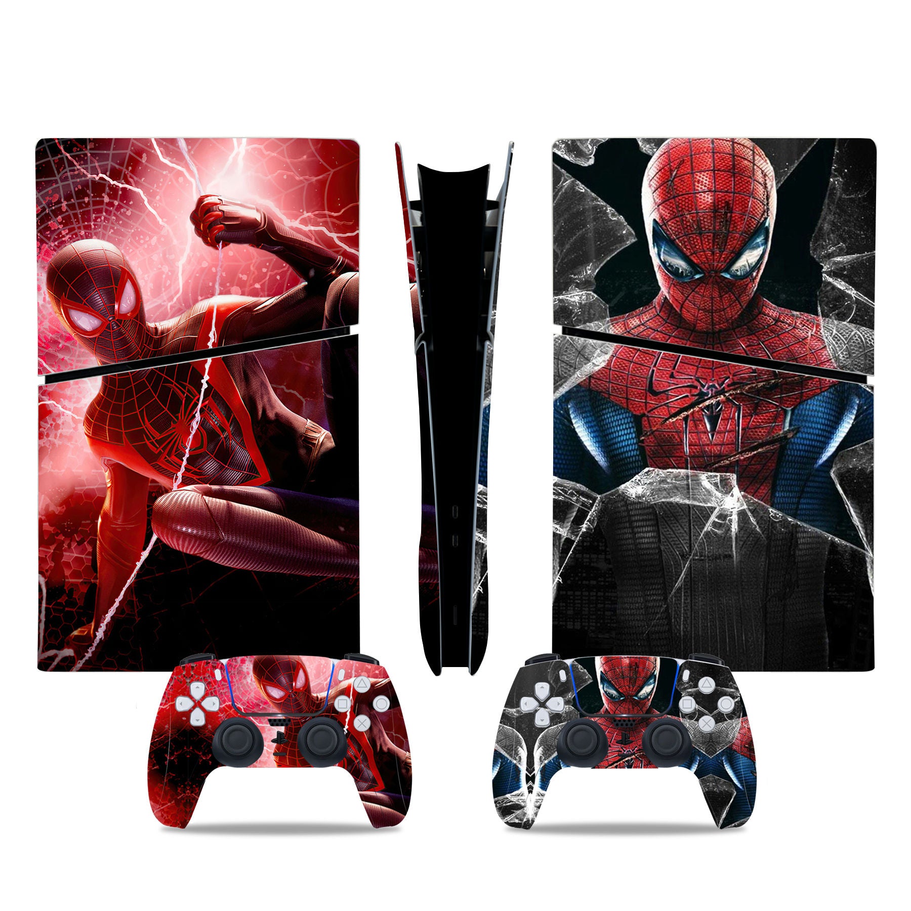 Spider-Man PlayStation 5 Digital Slim Protector Skin - Front View