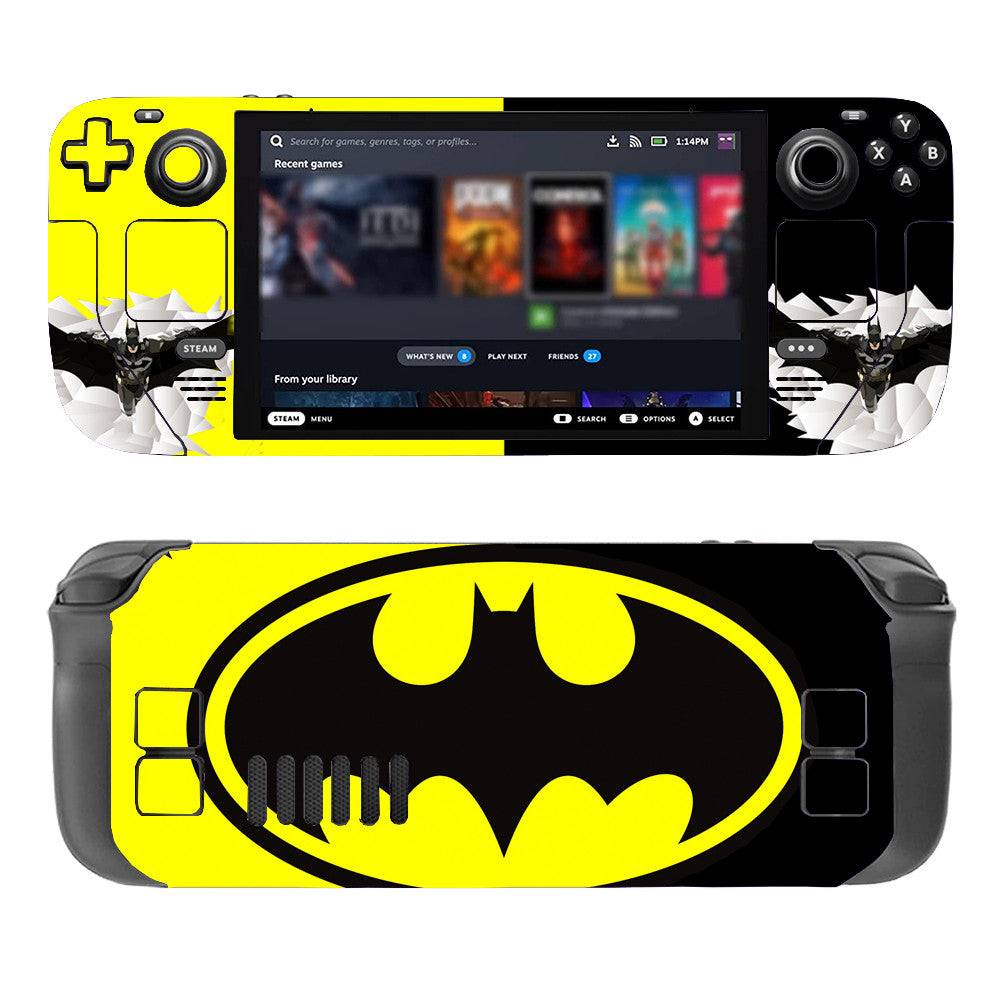 Close-up of Batman Design on Steam Deck Skin