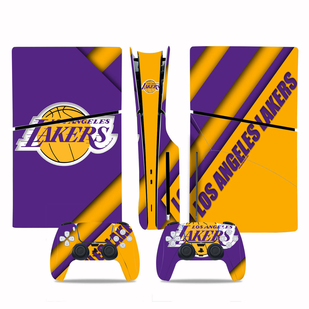 Lakers NBA PlayStation 5 Disc Slim Protector Skin - Officially Licensed Gaming Console Decal