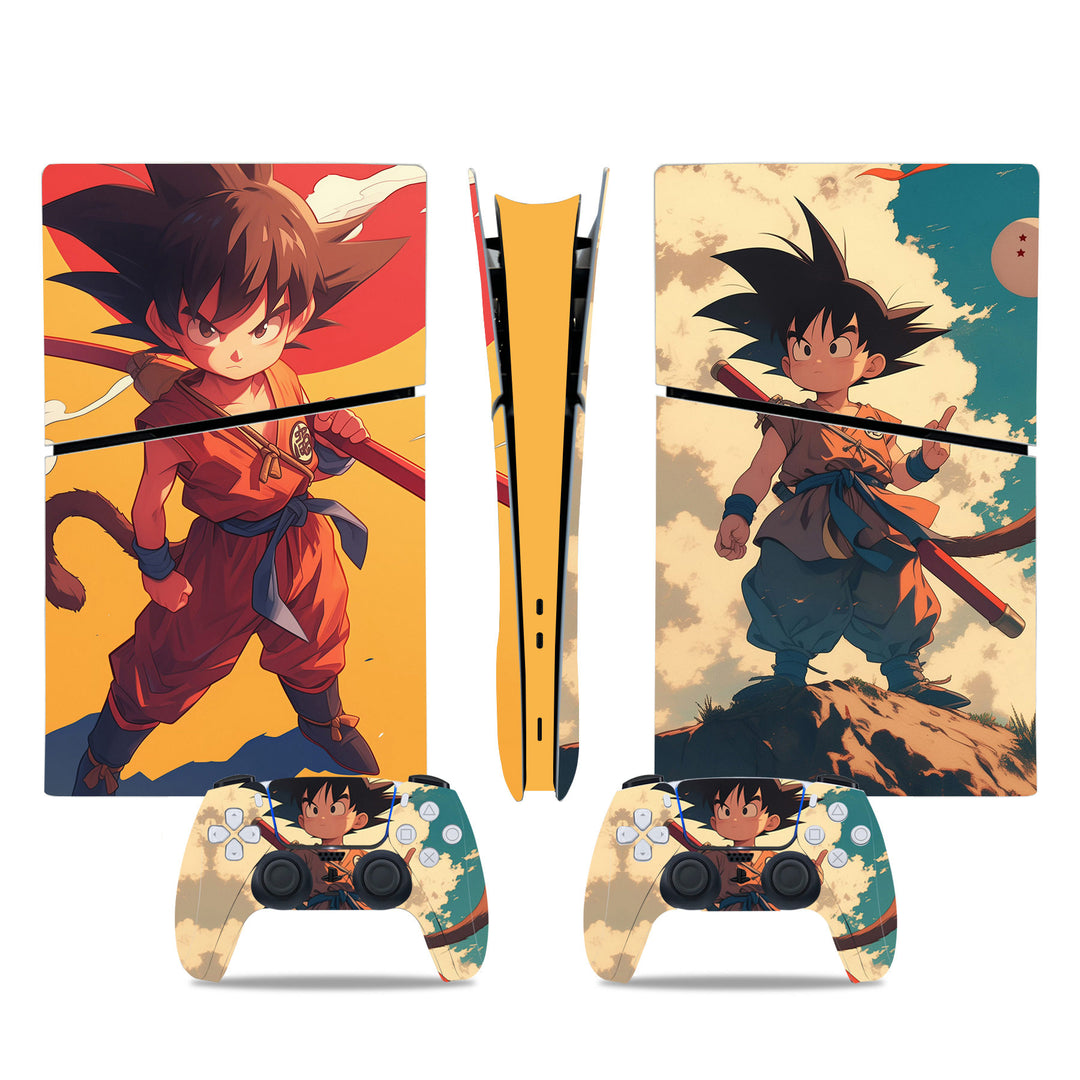 Dragon Ball-Themed Console Skin for PlayStation 5 Digital Slim - Top View