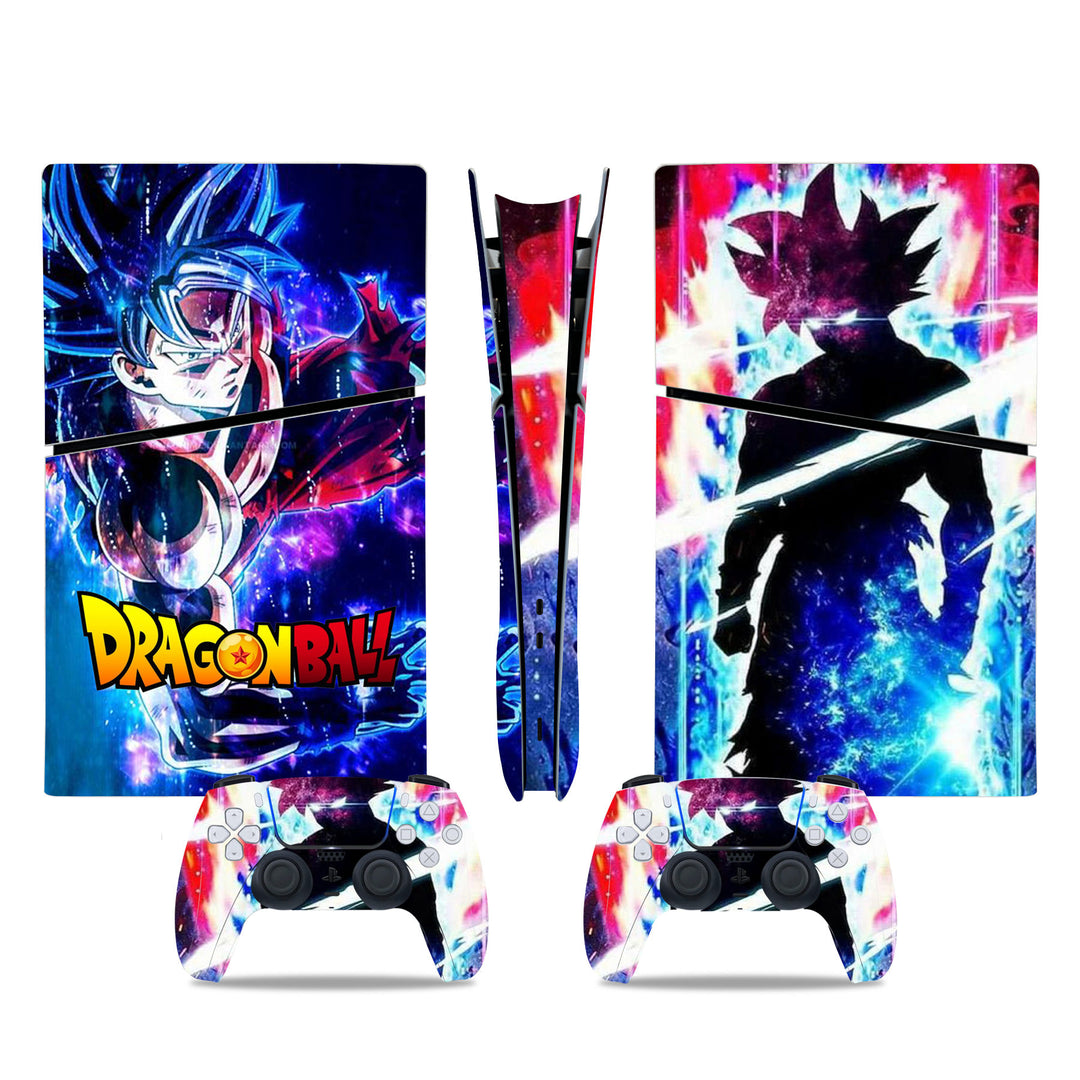 Dragon Ball PlayStation 5 Digital Slim Protector Skin - Front View