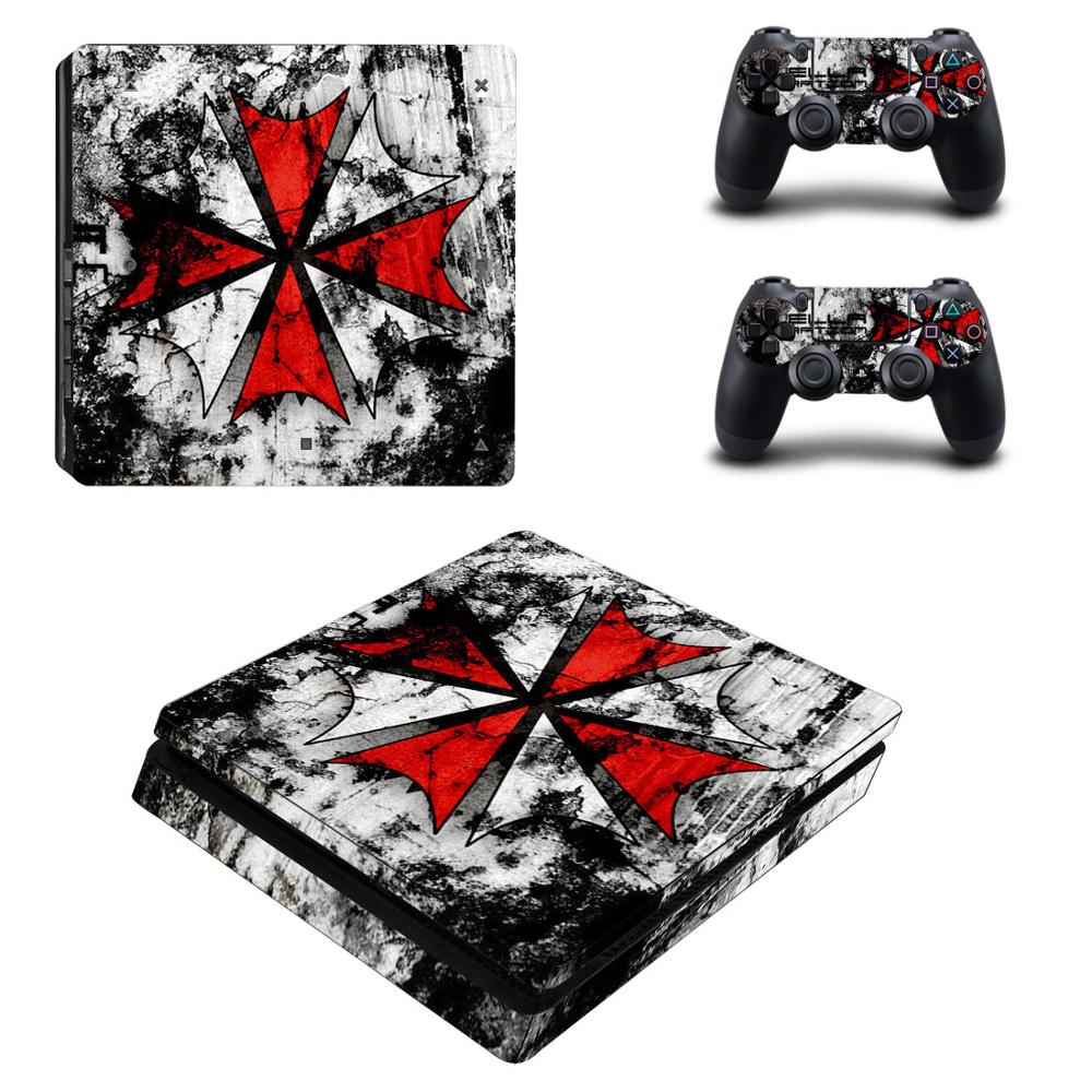 UMBRELLA RESIDENT EVIL - PLAYSTATION 4 SLIM PROTECTOR SKIN - best-skins