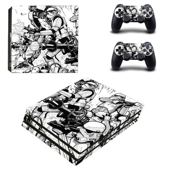 DARTH VADER - STORMTROOPER - PLAYSTATION 4 SLIM PROTECTOR SKIN - best-skins