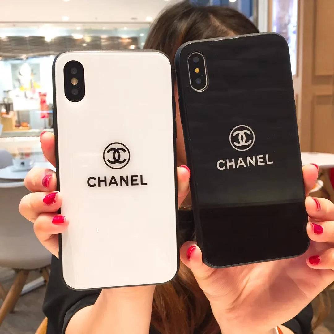 Chanel Fashion Tempered Glass Phone Case For iPhone