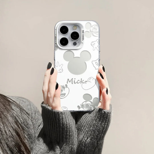 Disneys Mickeys Minnies Mouses Back Shadow Phone Case For iPhone