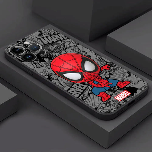 Marvel Characters Silicone Phone Case for iPhone