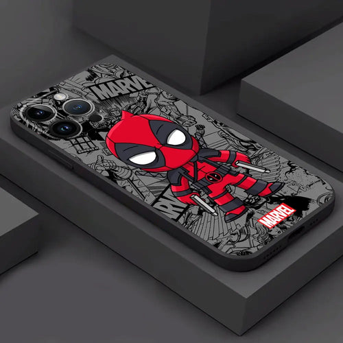 Marvel Characters Silicone Phone Case for iPhone