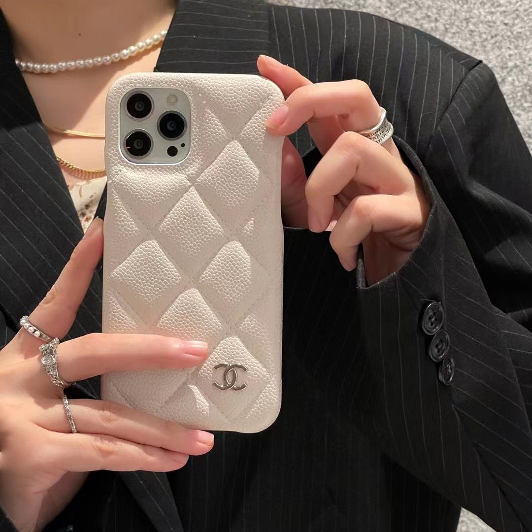 Designer Chanel phone case showcasing luxury and style