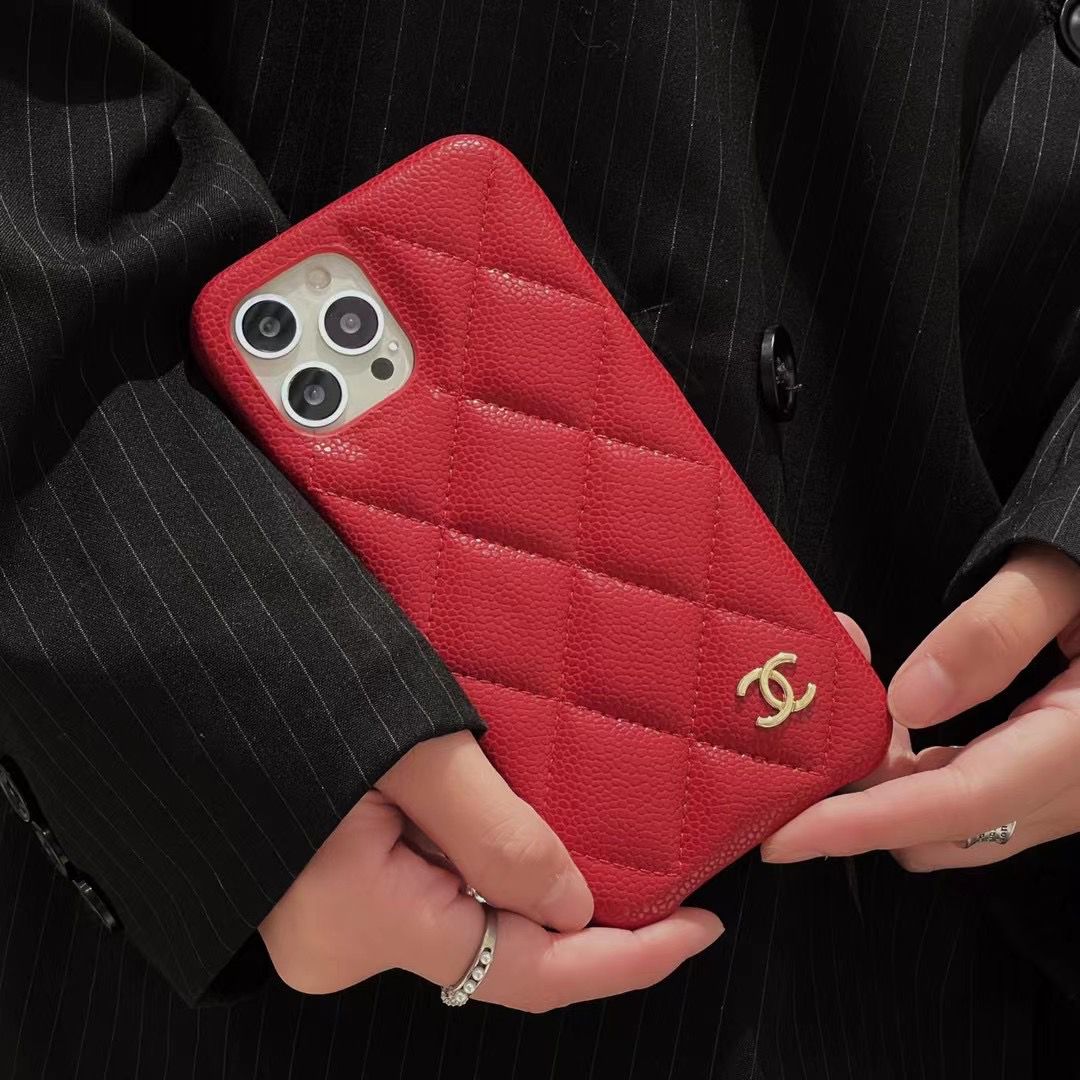 Luxury fashion Chanel phone case with timeless elegance