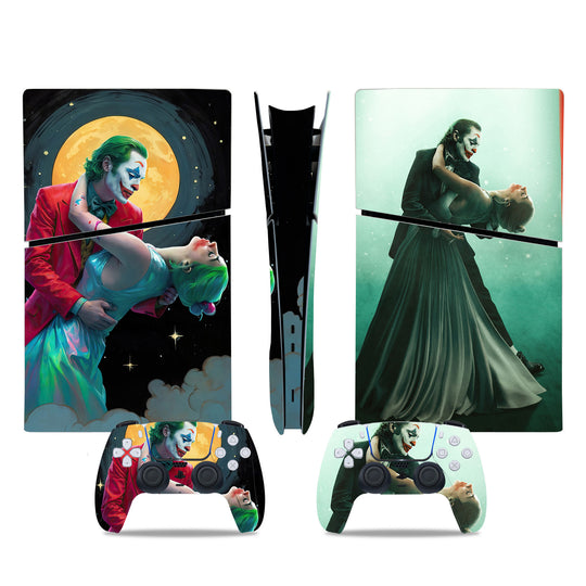 Custom Joker Skin Applied to PlayStation 5 Digital Slim Console