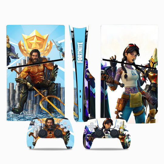 Fortnite PlayStation 5 Skin - Slim Fit Decal for Disc Edition