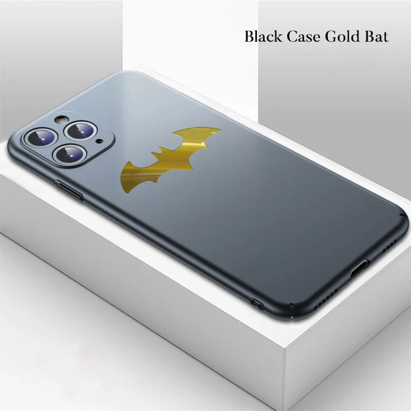 Batman Matte Case for iPhone protecting the device from scratches and drops.