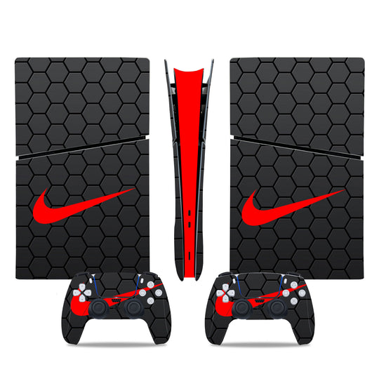 Nike Protector Skin Applied to PlayStation 5 Digital Slim Console