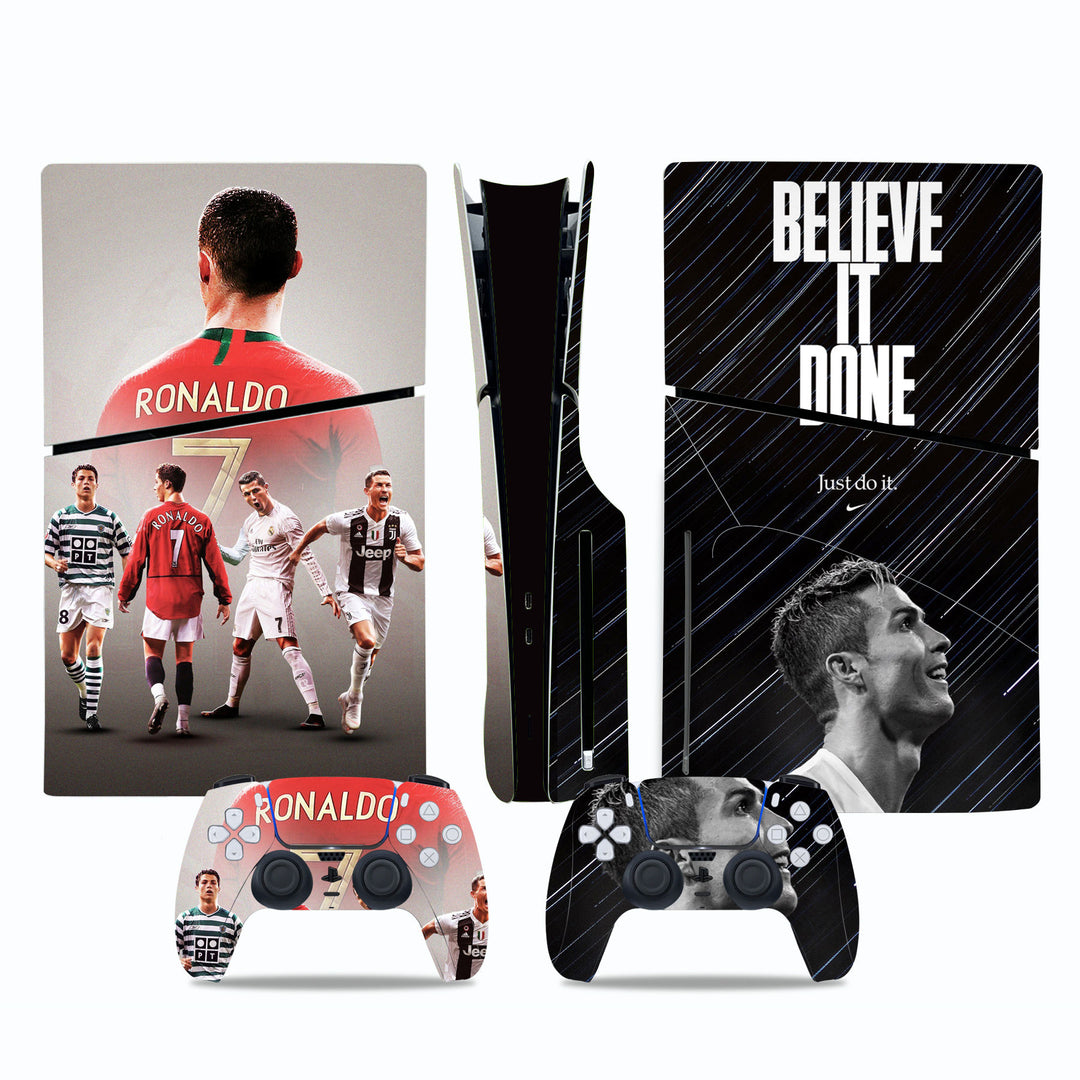 CR7 PlayStation 5 Disc Slim Protector Skin - Gaming Console Accessory
