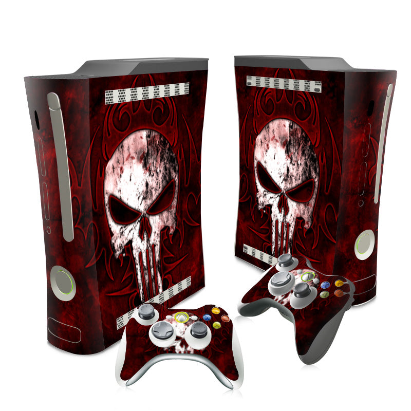 SKULL FIRE - XBOX 360 FAT PROTECTOR SKIN - best-skins