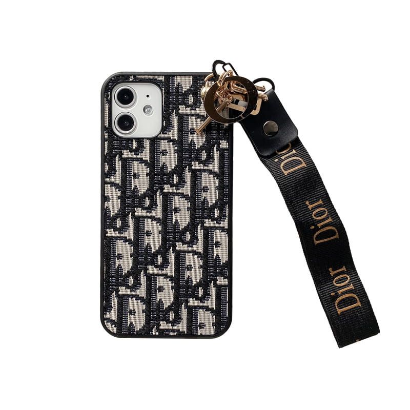Luxury CD Lady Case for iPhone with Keychain
