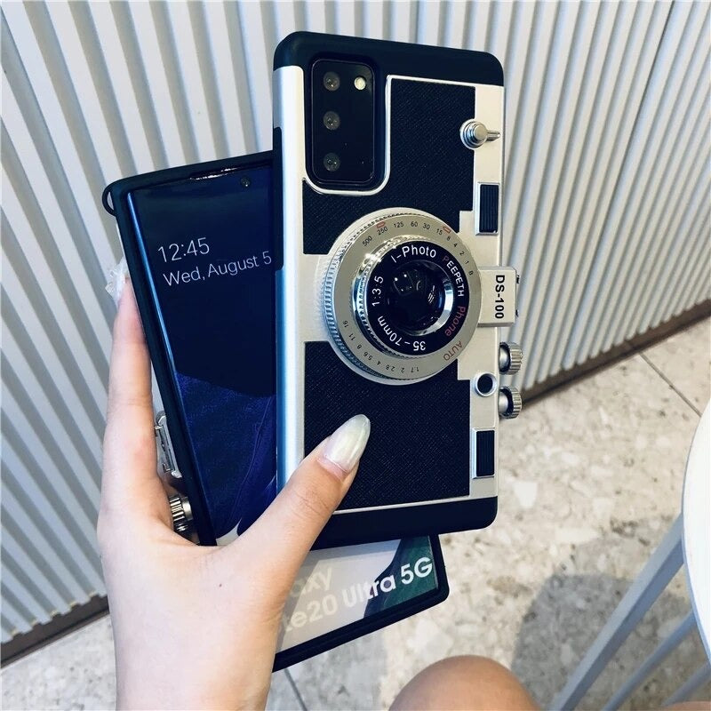Emily in Paris Fashion 3D Retro Camera Vintage Phone Case for Samsung