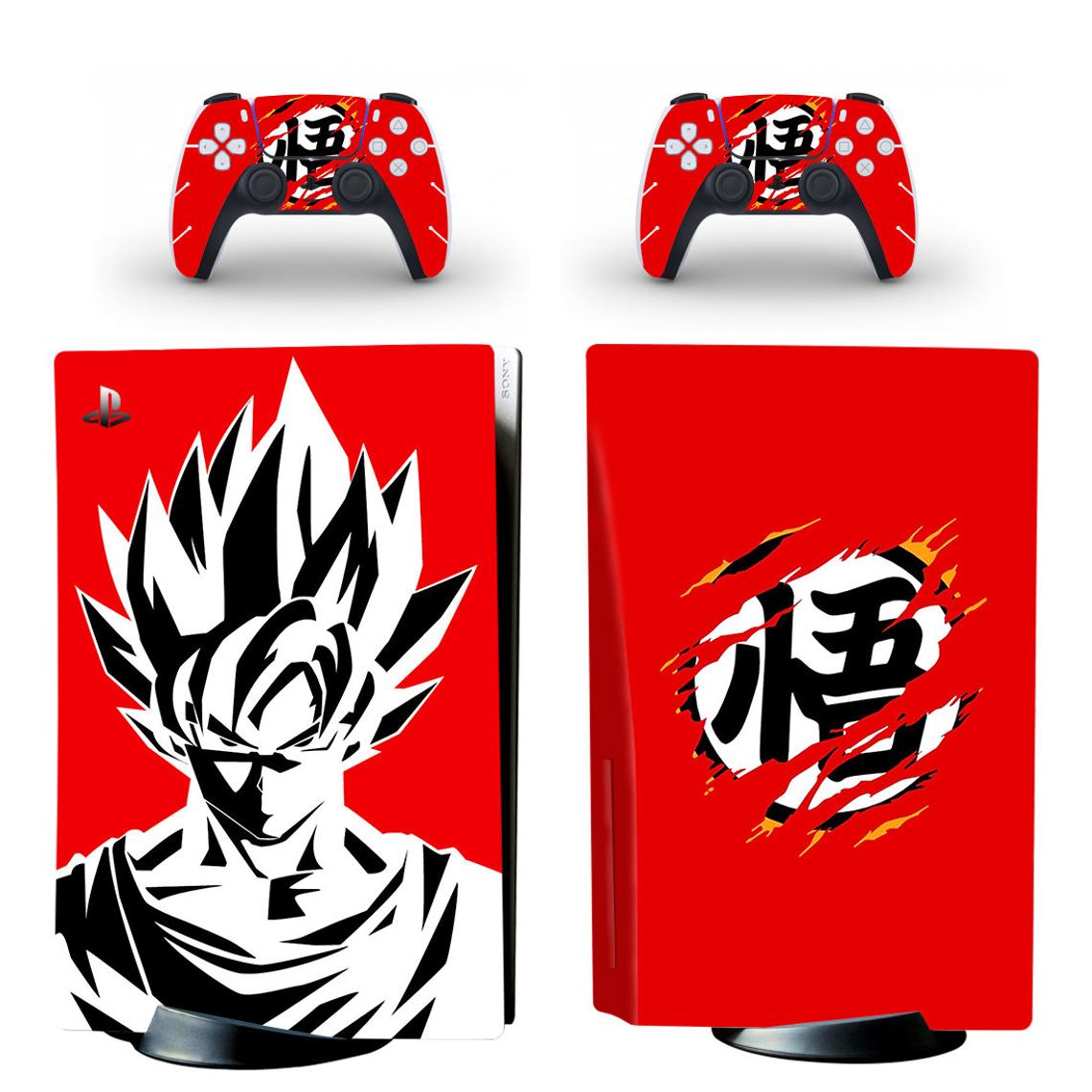 PS5 Digital Edition Skin - Son Goku Kakarot Protector for Style