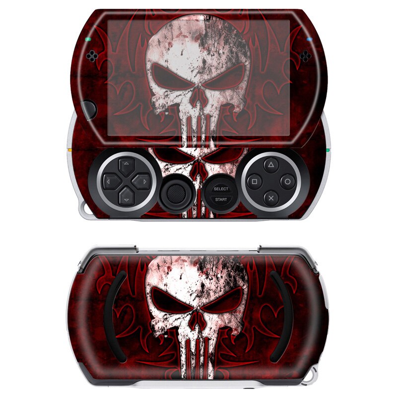 RED PUNISHER SKULL - PLAYSTATION PORTABLE GO PROTECTOR SKIN - best-skins