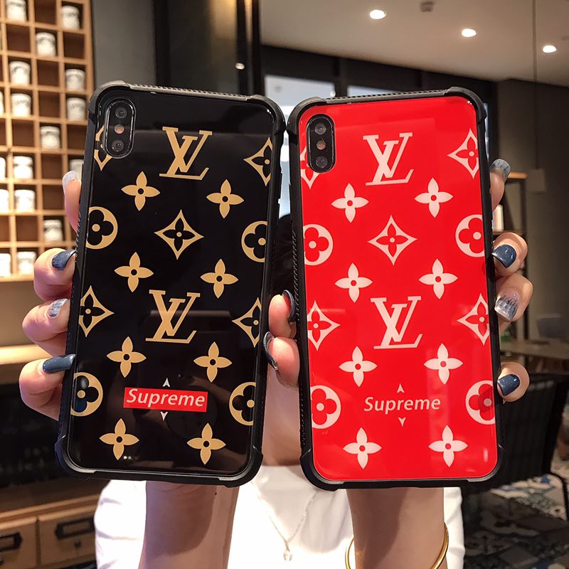 LV SUP GLASS CASE COVER FOR IPHONE 13 12 11 PRO MAX X 8 7 PLU Best-Skins